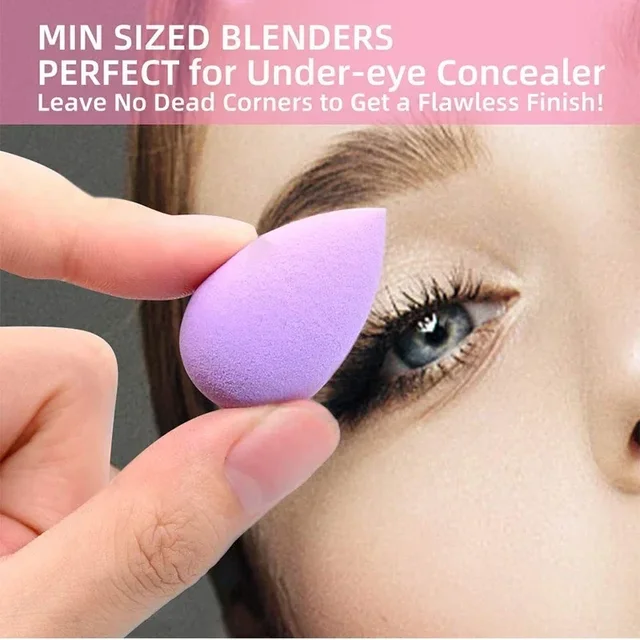 6/7PCS Mini Makeup Sponge Wet and Dry Soft Powder Puff for Eyeshadow Concealer Makeup Blender Tool with Box Make Up Accessories