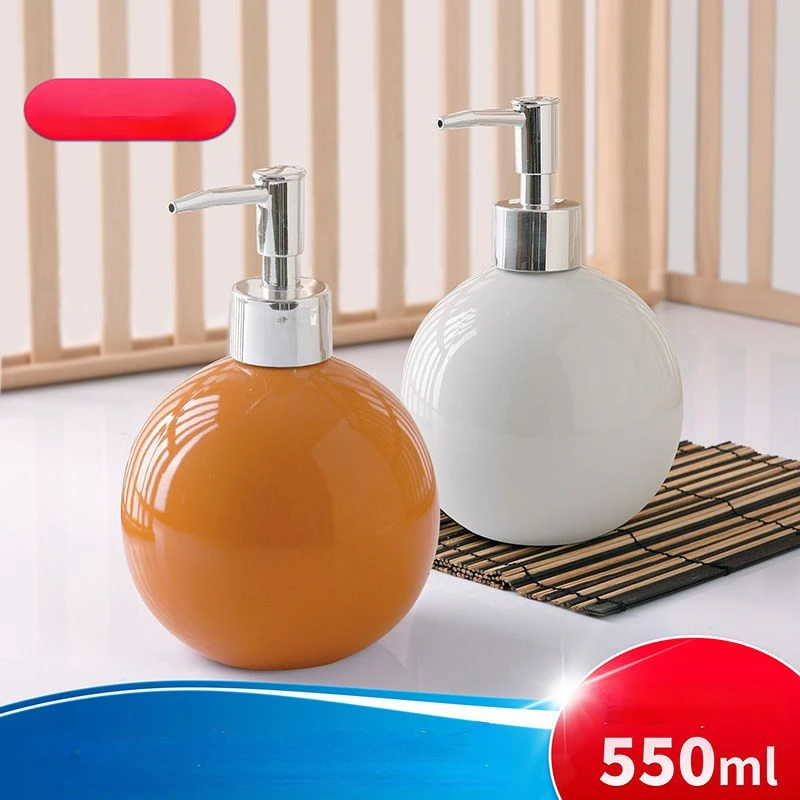 

Ceramic Portable Bottle Soap Hand Sanitizer Shampoo Separate Tools Package Set for Home Travel Hotel Bathroom Sample Decorative