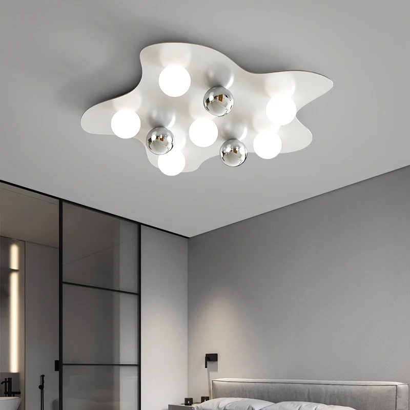 

cloud stainless steel chandeliers E27 bulb modern LED ceiling chandelier for living room and bedroom
