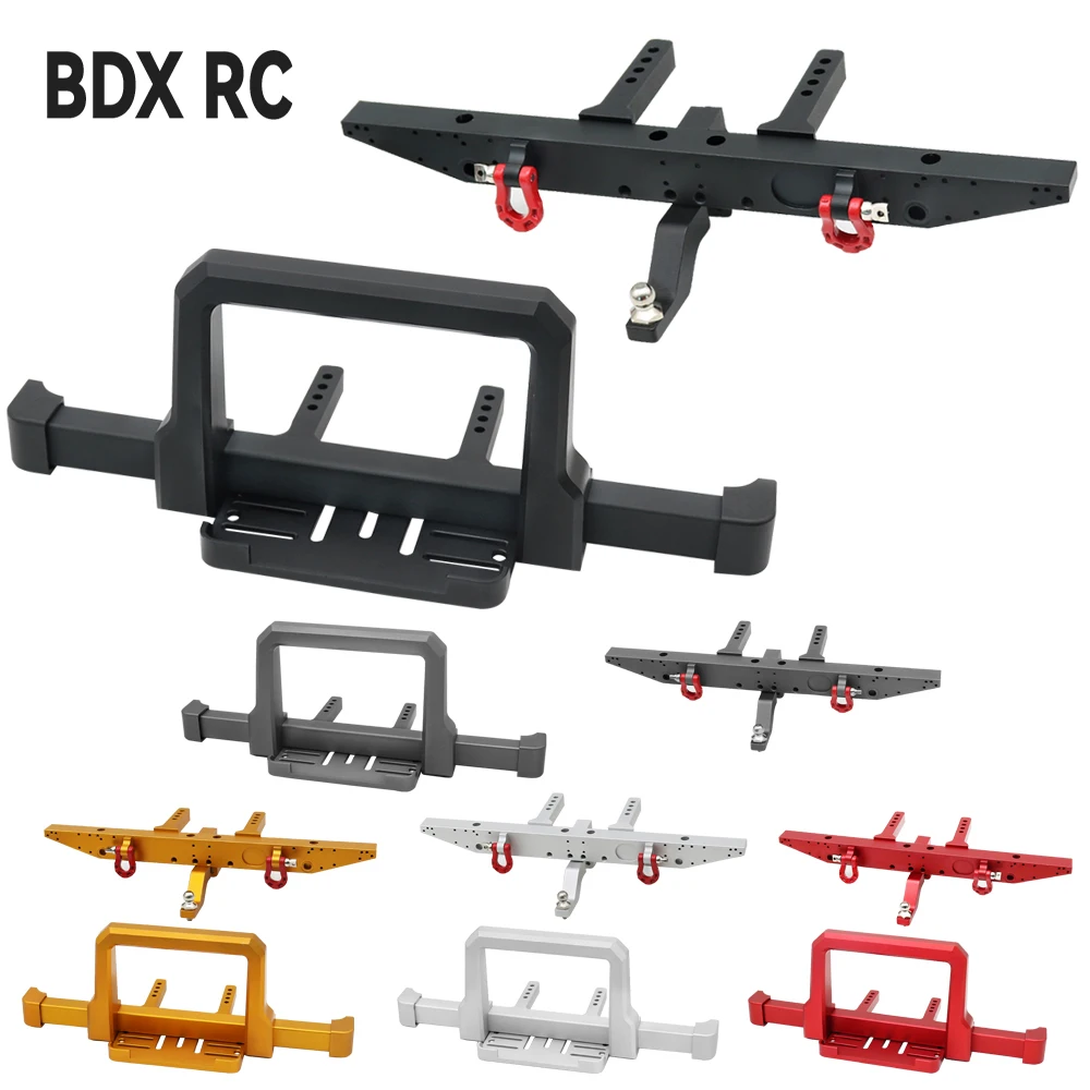 Durable Aluminum Alloy RC Car Metal Front and Rear Bumper Set