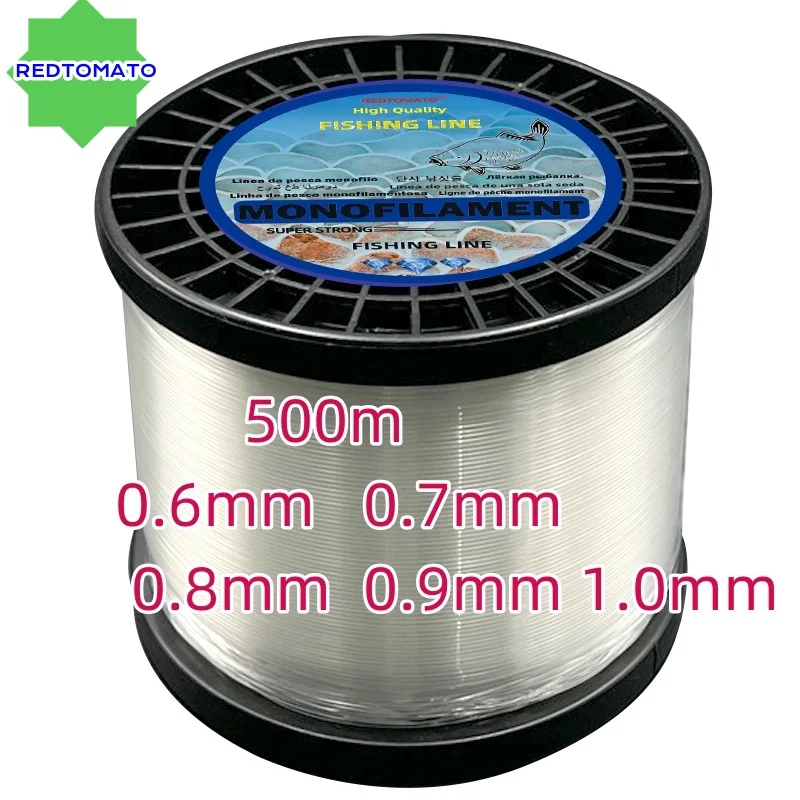Ligne de pêche monofilament nylon 500m grande taille mer et eau douce pour gros poissons et requins