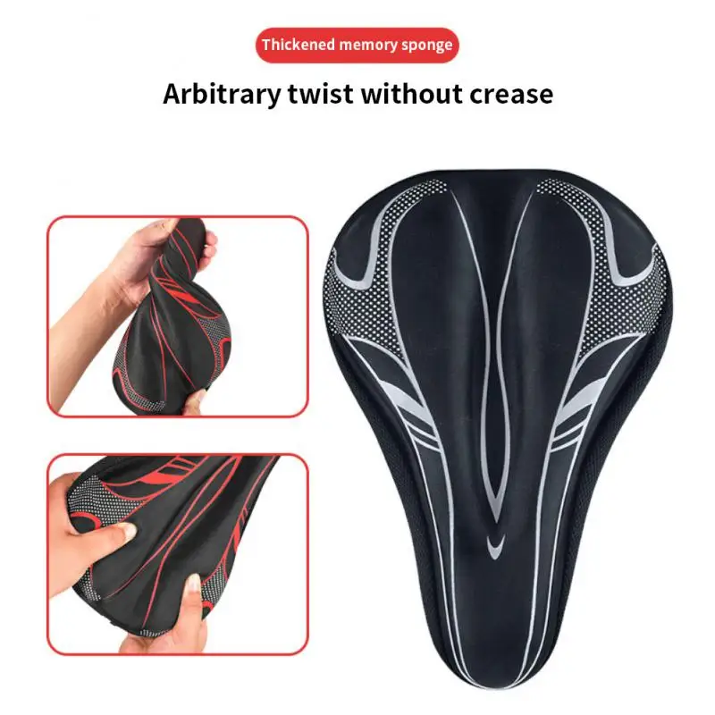 3D GEL Bicycle Saddle Cover Men Women MTB Road Cycle Selle Velo Route Coprisella Bici Asiento Bicicleta Gel Soft Bike Seat Cover bicycle saddle cover bicycle seat cover