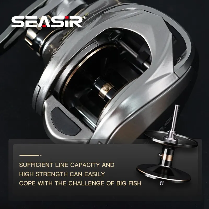 Seasir Megacuda Ʈ ĳ ,  Ǯ 6.5:1 ˷̴ , ź ̵  ڵ  ݼ , ٴ幰 巡 15kg