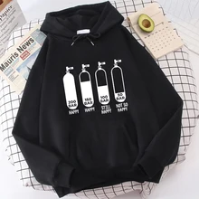 

Diver 200 Bar Funny Hoodie Men Women Harajuku Hooded Sweatshirt Streetwear Tops Autumn Oversized Heartbeat Scuba Diving Hoodie