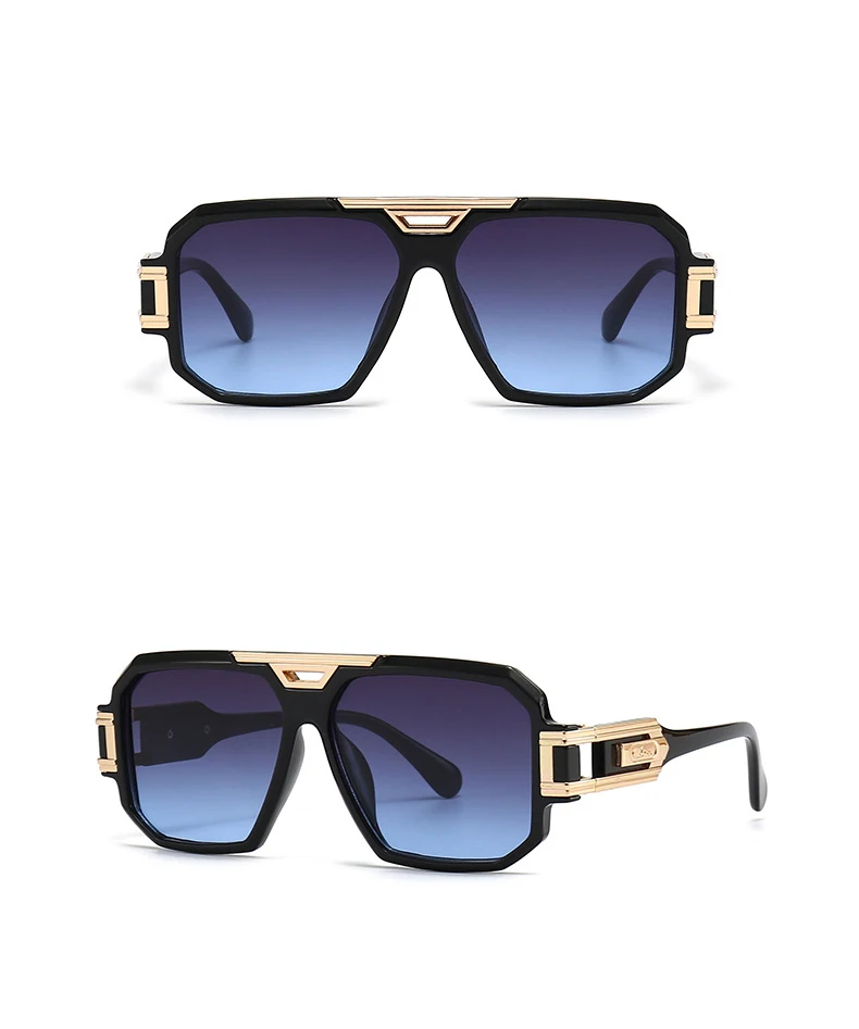 56478 Mode Männer Sonnenbrille Frauen 2023 Vintage Luxus Marke Designer Übergroßen Brillen Männlich Shades Uv400 Fahren Gläser – Detail 8