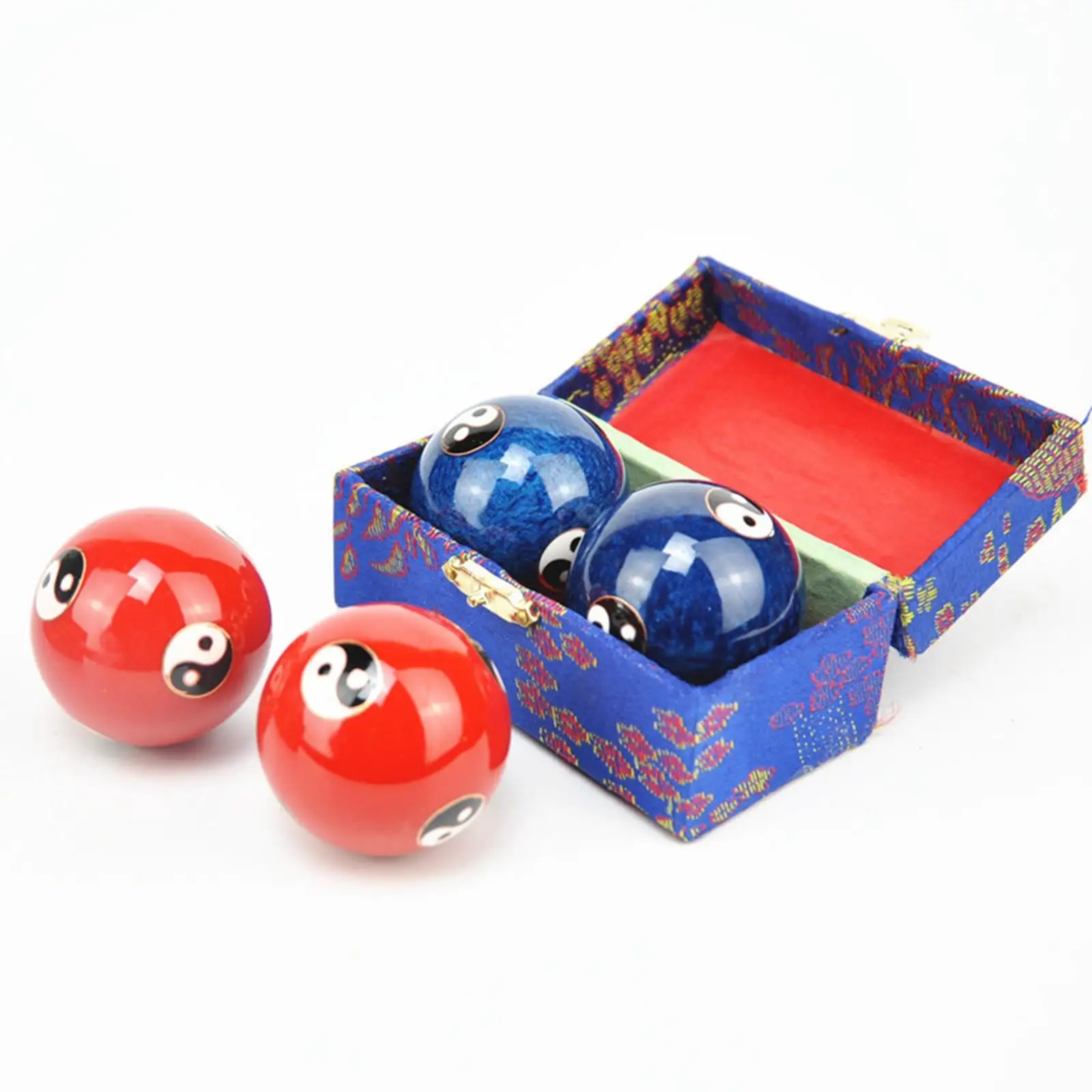 Relaxation Therapy Baoding Ball Fitness Hand Chinese Health Finger Exercise 2pcs massage ball fitness ball