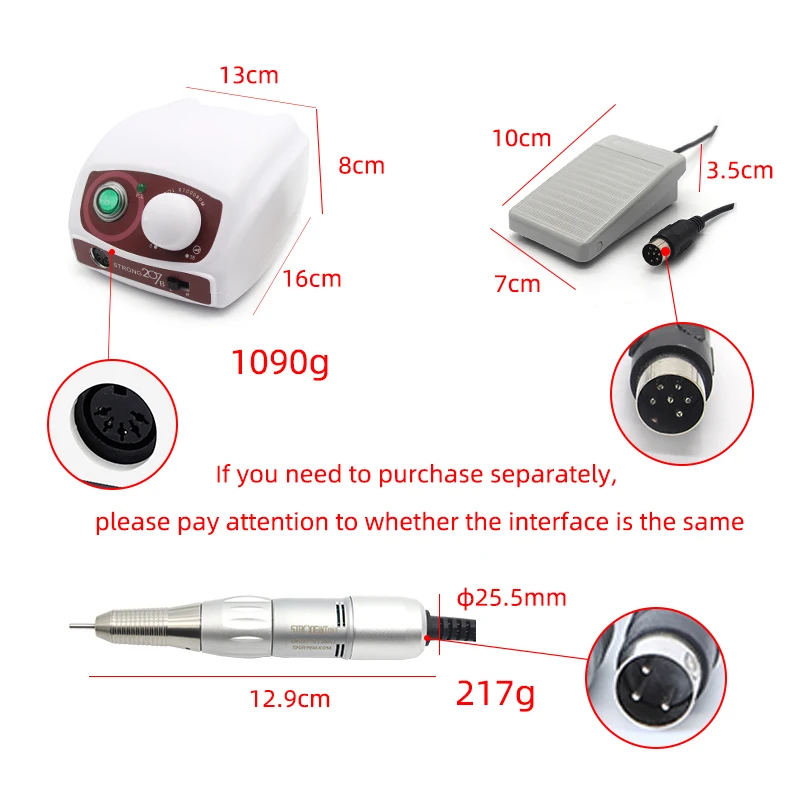 STRONG207B 120II 105L free shipping nail art jewelry polishing carving 4