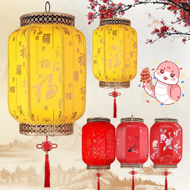 Chinese New Year Lantern Chinese Snake Year Decoration Outdoor New Years Lanterns 2025 Spring Festival Wall Decor Home Decor 2
