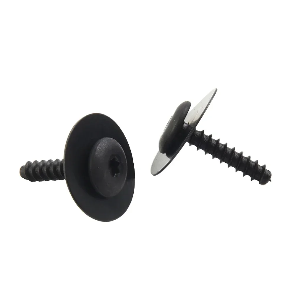 Premium Quality Metal Car Fasteners Clips - 10pcs/set Black Interior Accessories