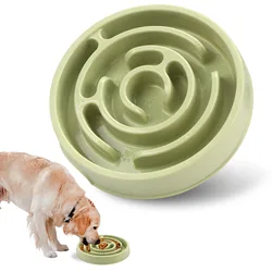 Enhanced Pet Slow Feeder Bowl - Non-Slip, Durable, Universal Size (GREEN)