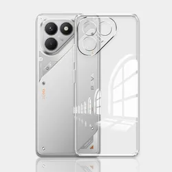 Clear Soft Silicone Shockproof Phone Case - Transparent Protective Cover for Tecno Pova 7 Neo (Clear)