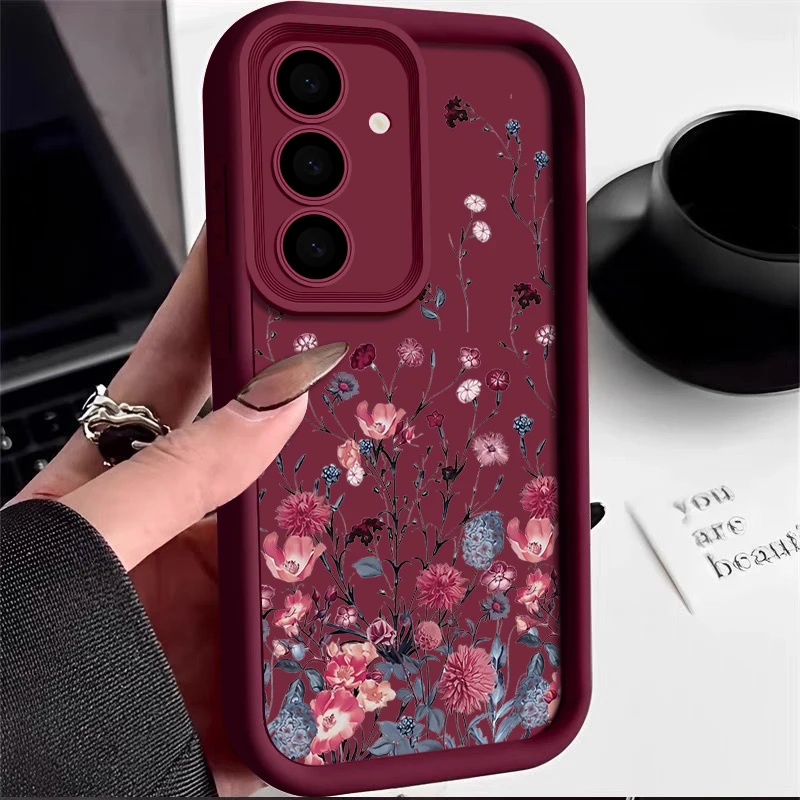 Shockproof Bumper Flower Design Soft Phone Case
