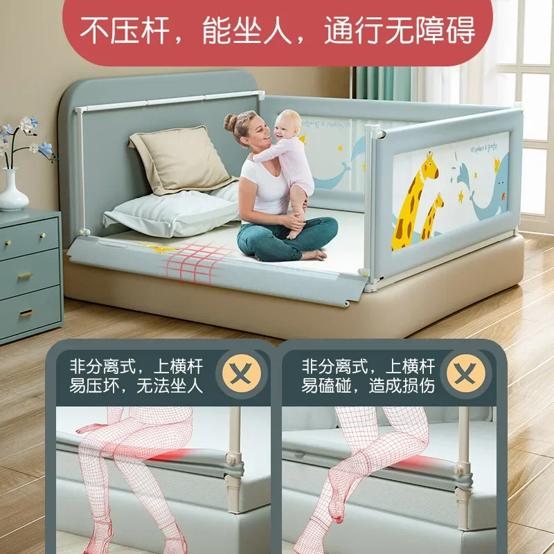 Baby Crib Fences Baby Child Fences Protective Railings Anti Drop Bed Barriers Guardrails