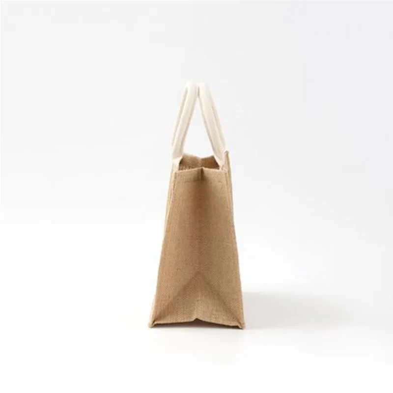100pcs 다목적 일반 대량 미니 황 마 쇼핑 가방 삼 베 공예 DIY 사용자 지정 수락