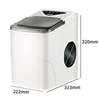 Quick Ice Cube Maker Commercial Automatic Ice maker Machine  Electric Bullet Round Ice Making Machine HZB-16AL 6