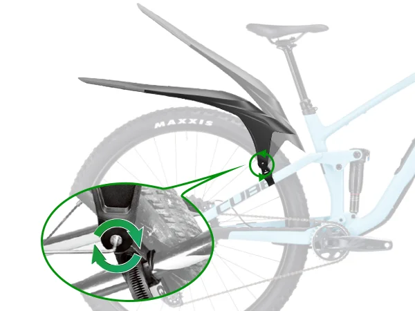 RBRL MTB Schutzblech Verlängertes Fahrrad-Schutzblech Schnellverschluss PP Weiches Vorder- und Hinterrad-Schutzblech für 26 27,5 29 Zoll Fahrrad-Schutzbleche für Mountainbikes – Detail 14