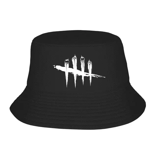 Couple Deads By Daylight Bucket Hat  Portable Fisherman Hats Summer Trendy Vacation Caps Streetwear Custom DIY Sun Hat 1