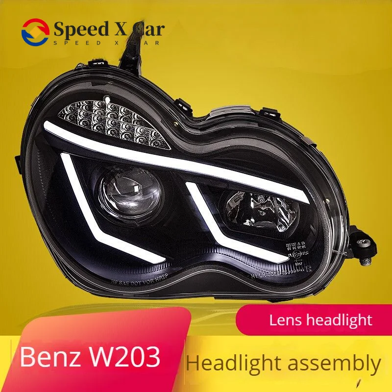 

Suitable For 00-06 Mercedes-benz C-class W203 Headlight Assembly Modified Led Day Running Light Led Turn Signal Xenon Lamp