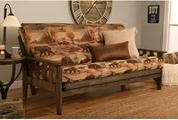 Tucson Full Size Futon Frame, Rustic Walnut 1