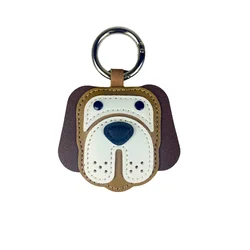 Portable Pup Squad! Leather Dog Bag Charms with Rings and Cords | Daily Joy Accessory (Beagle)