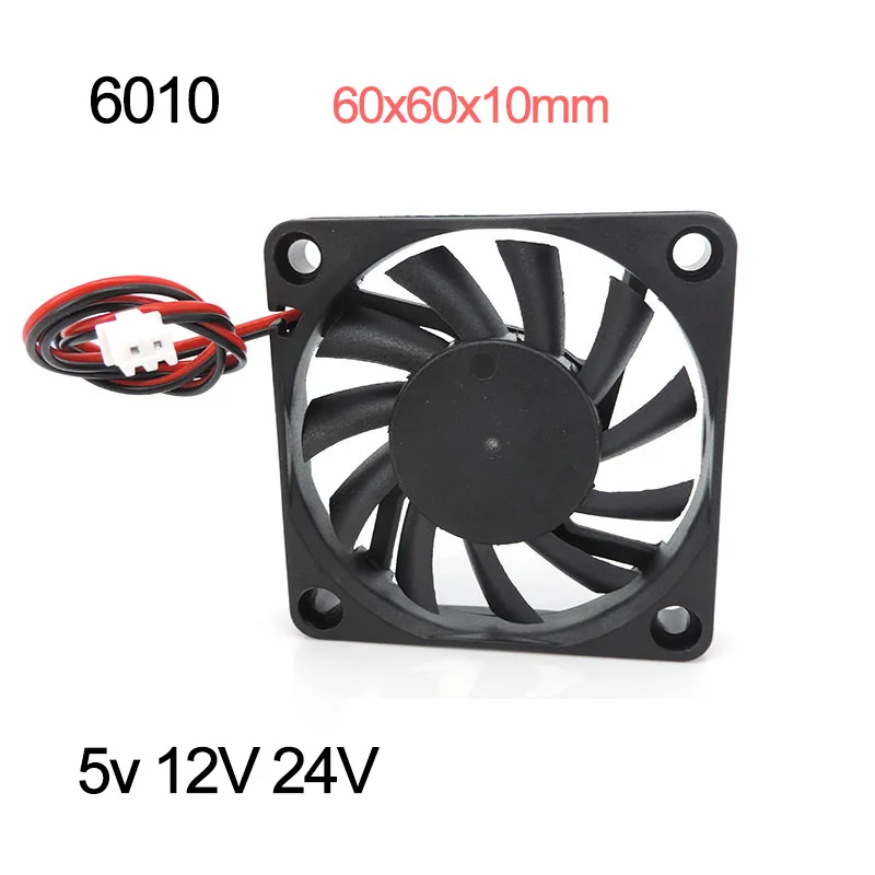 Cooling Fan 60x60x10mm DC 5v 12V 24V Brushless Plastic for 3D Printer Parts for cooling fan,3d printer fan