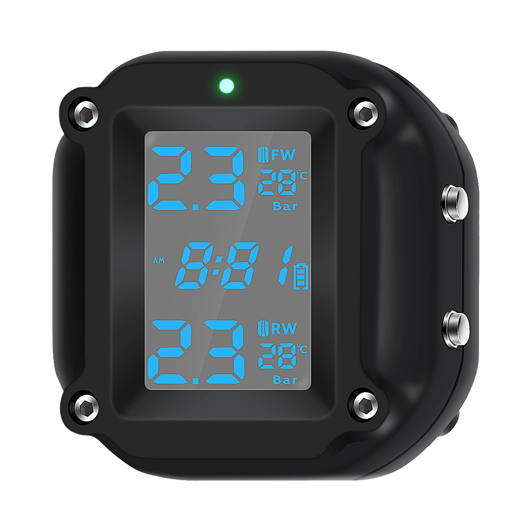 

Motorcycle Tire Pressure Monitor System Moto TPMS Auto Bike Tyre Alarm LCD Real Time Monitor for Two-Wheeled Motorcycle