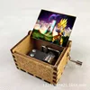 Wooden Music Box Anime One Piece Luffy Zoro Pattern Hand Cranked Home Decoration Carved Musical Box Valentine's Birthday Gift 1