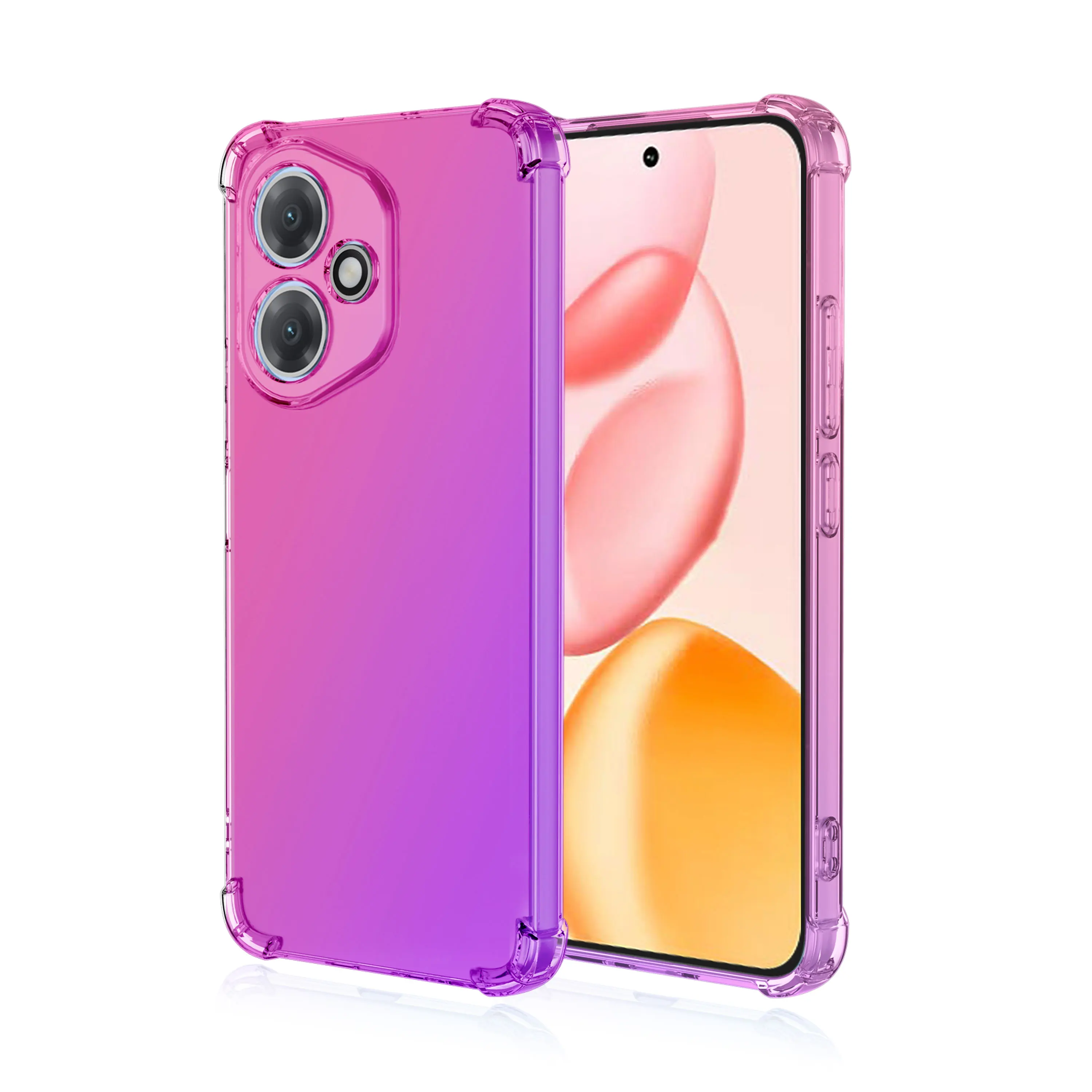 Shockproof Clear Gradient TPU Case - Protective Cover Shell Coque s