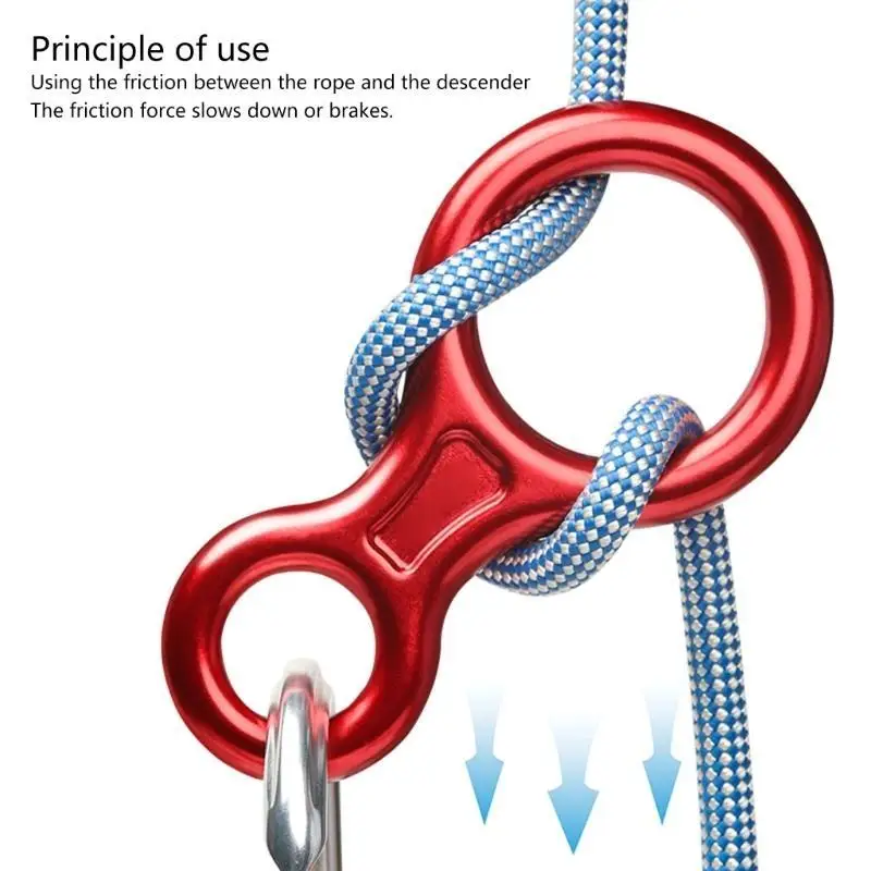 Heavy Duty 35kN Descender for Outdoor Recreation and Mountaineering