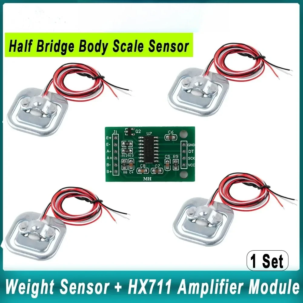 【Trending Now】 50KG Half-Bridge Load Cell Weight Sensor + HX711 Amplifier Module for Digital Scales Arduino DIY Projects.
