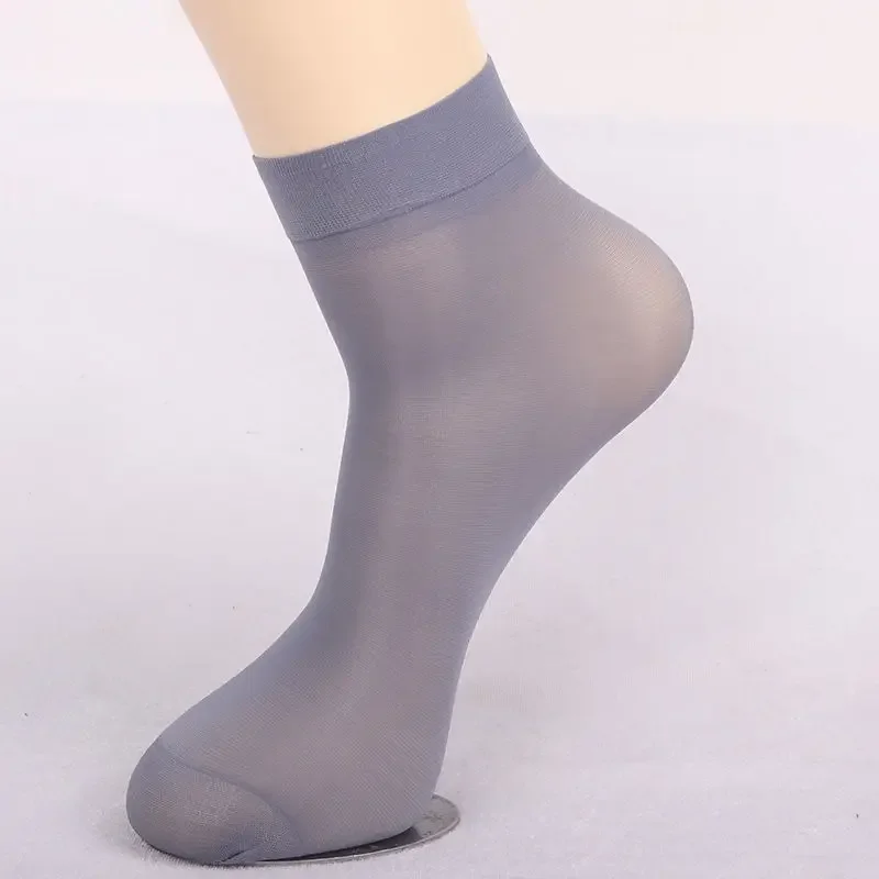 대나무 섬유 남성용 여름 스포츠 양말, 땀 흡수 탈취제, 얇은 통기성 아이스 실크, 긴 양말, 비즈니스 양말, 10 쌍