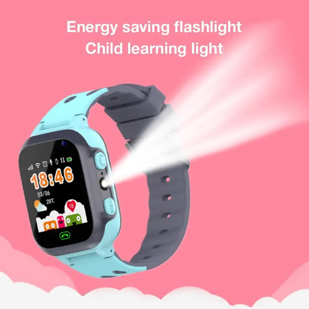 Q16 Children Telephone Watch Ipx67 Life Waterproof Watch With Breathing Light Gps Positioning Map Smart Watch