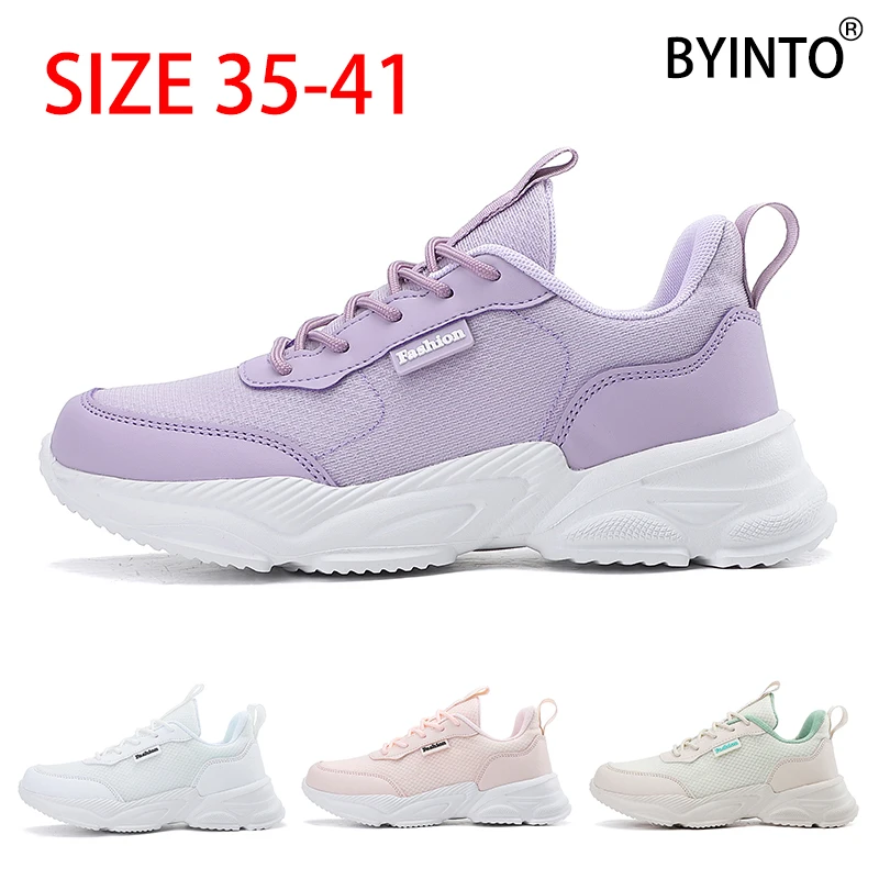 Women Sports Shoes Platform Women Tennis Sport Shoes Ultralight Breathable Mesh Sneakers Fashion Female Trainers
