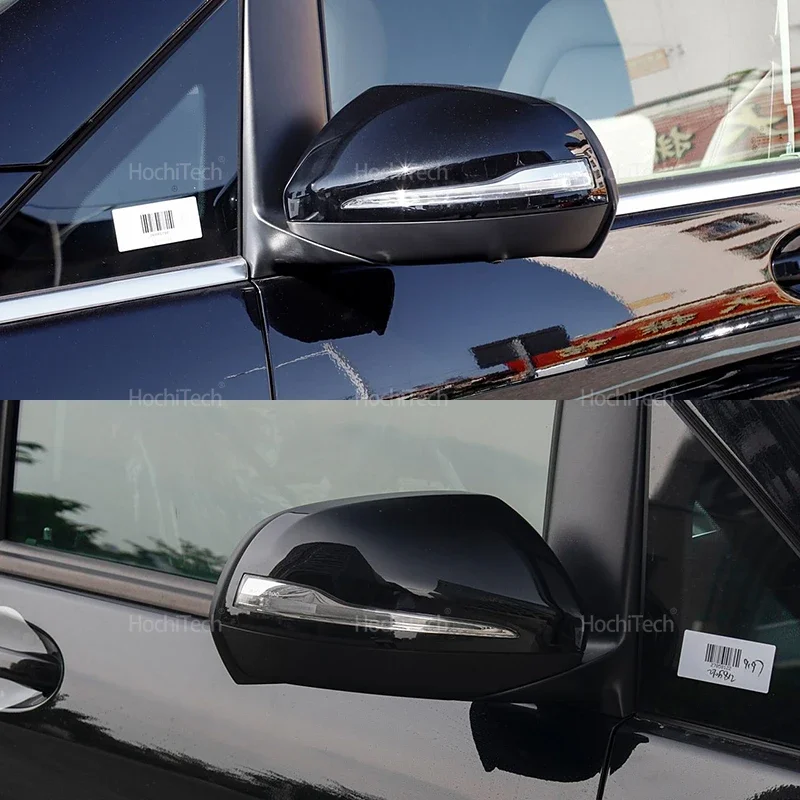 메르세데스-벤츠 V 클래스 Vito EQV W447 2014-2024 용 2x 탄소 섬유 패턴 미러 커버 블랙 미러 커버 오버레이