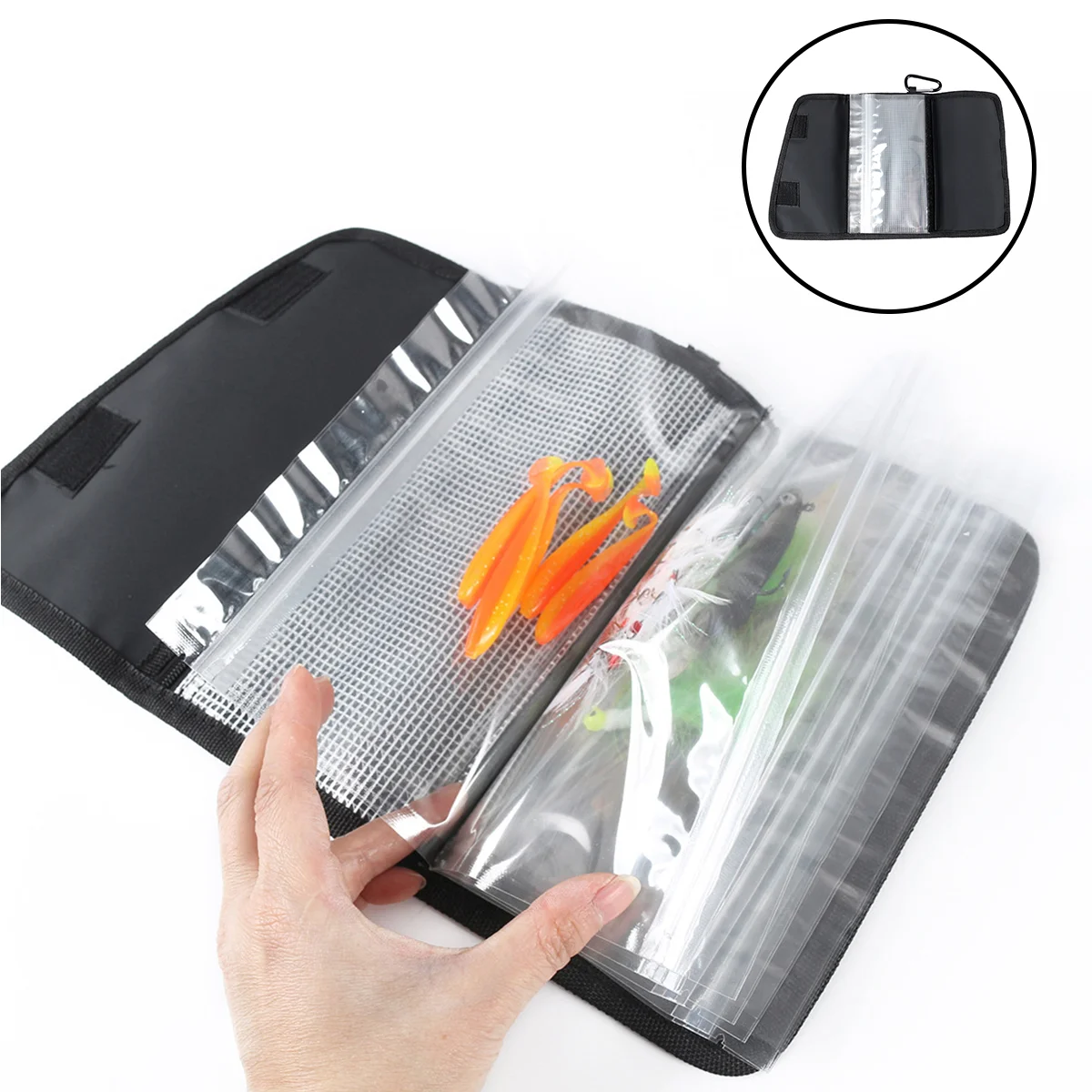 Fishing Bait Bag Anti-wear Convenient Baits Organizer Foldable