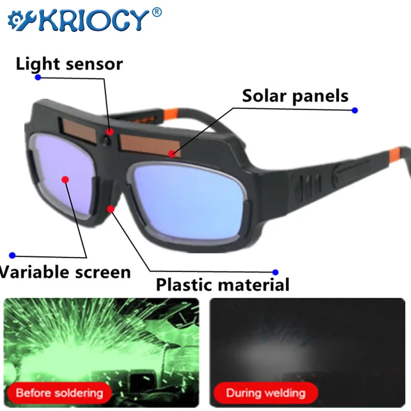 Automatic Darkening Dimming Welding Glasses Anti-glare Argon Arc Welder Eye Protection