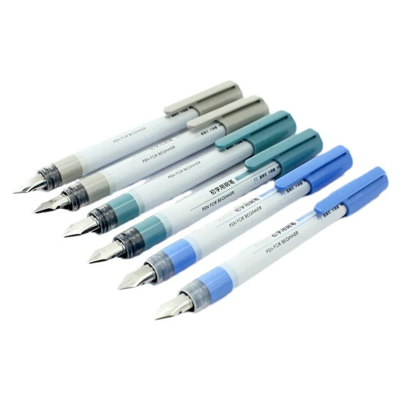 0.38/0.5mm Fountain Pen Writing Large Ink Office school student beginner Supplies Colors Stationery 03975