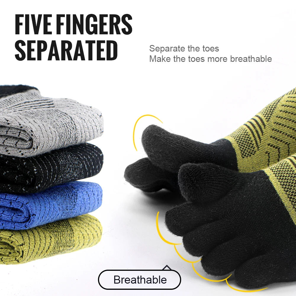 WRELS Outdoor Merino wool socks for men and women Running Sport Shock absorbing Merino Quick dry deodorant sports socks