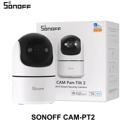 Smart Indoor Security Camera with 360° Panoramic View, Night Vision, Human & Motion Detection, Alexa Enabled - CAM - PT2