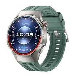 Woven Nylon Silicone Strap - Premium Wrist Band for Huawei GT6 Pro (Green)