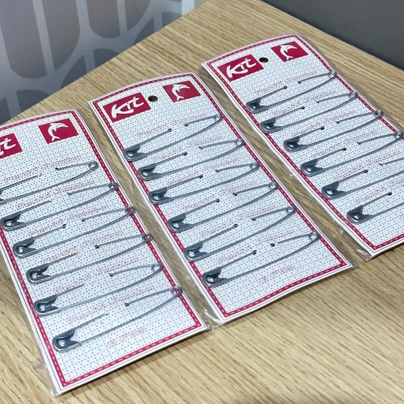 75mm 대형 사이즈 6개/세트 안전핀 패션 액세서리 핀