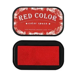 Vibrant Quick - Drying Water - Based Ink Pad for Stamping and Scrapbooking (Red)