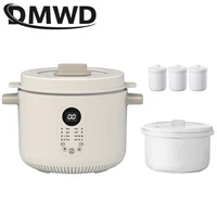 Electric Smart Slow Cooker Ceramic Pot Multifunction BirdNest Porridge Soup Stew Baby Supplement Cooking Heater Food Steamer EU 1