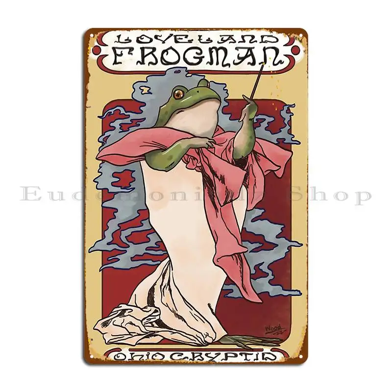 Loveland Frogman Nouveau Metal Sign Poster Wall Decor Stampato Garage Decoration Sign Tin Sign Poster