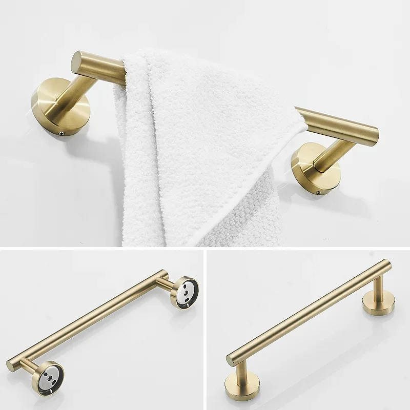 Bathroom Hardware Set Accessories Gold Shelf Robe Hook Hanger Towel Rail Bar Rack Tissue Paper Holder Stainless Steel toilet paper holder,bathroom hardware set