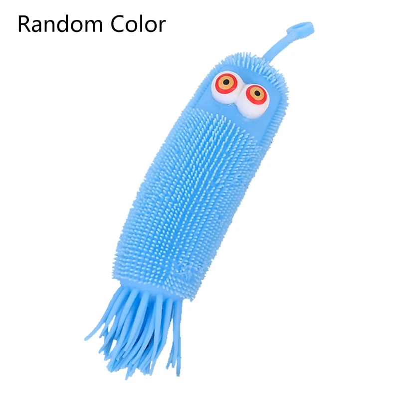 Worms Luminous Caterpillars Toys Light Up Octopus Balls Air-Filled Sensory Toy Christmas Stocking Party Decoration Gift