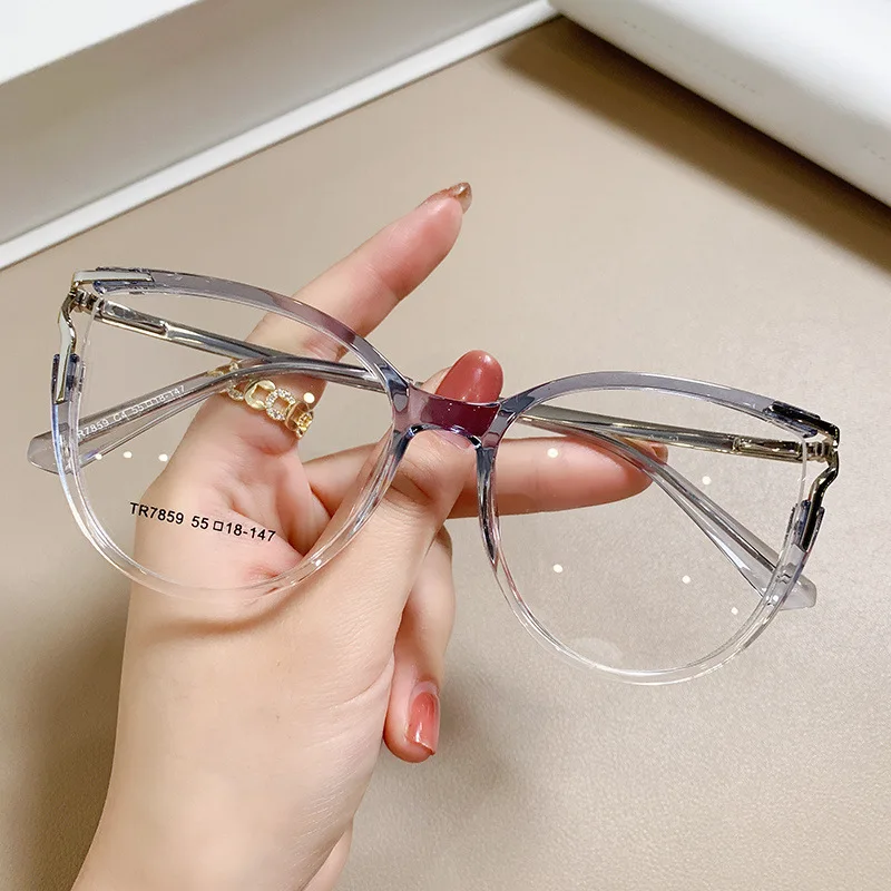Fashion Vintage Anti Blue Light Reading Glasses Unisex Presbyopia Computer Goggles TR90 Beige Round Eye Glasses For Women 2024 5