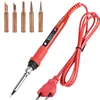 110V 220V 80W LCD Soldering iron kit adjustable temperature solder welding tools Ceramic heater soldering tips 15kind copper tip 5
