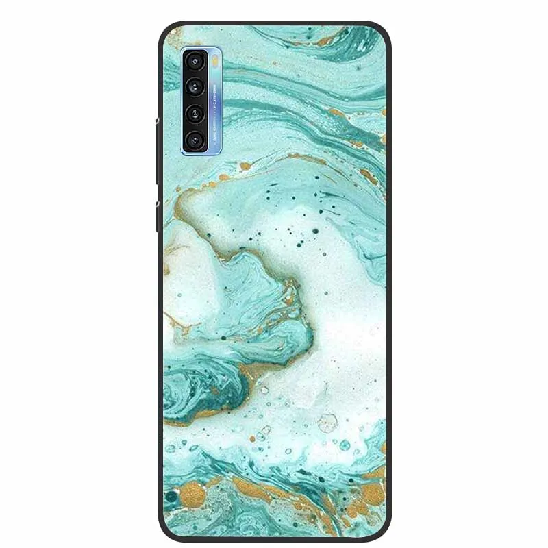 Marble Soft TPU Silicone Back Cover Coque Bumper