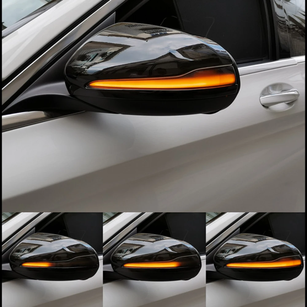 2 stücke Dynamische Blinker Für Mercedes Benz C E S GLC W205 X253 W213 W222 V Klasse W447 LED Blinker licht Seite Spiegel Anzeige – Detail 14
